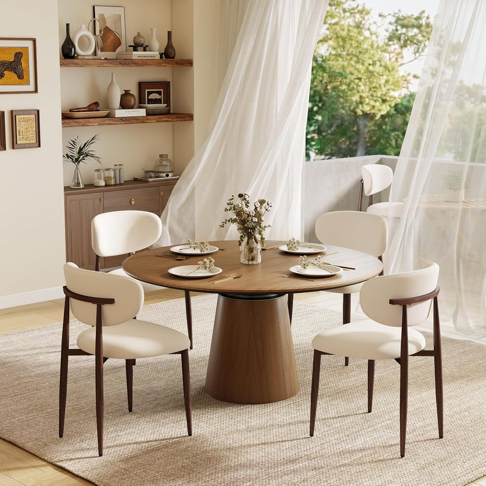 Dining Chairs Set of 4, Mid Century Modern Upholstered Dining Room Chairs