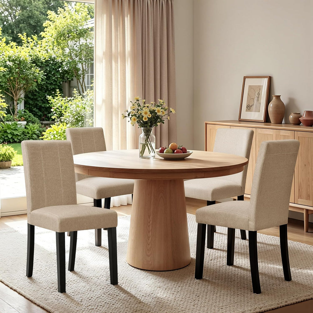 HOMYZOO Dining Chairs Set of 2, Upholstered Dining Room Chairs with Padded Se...