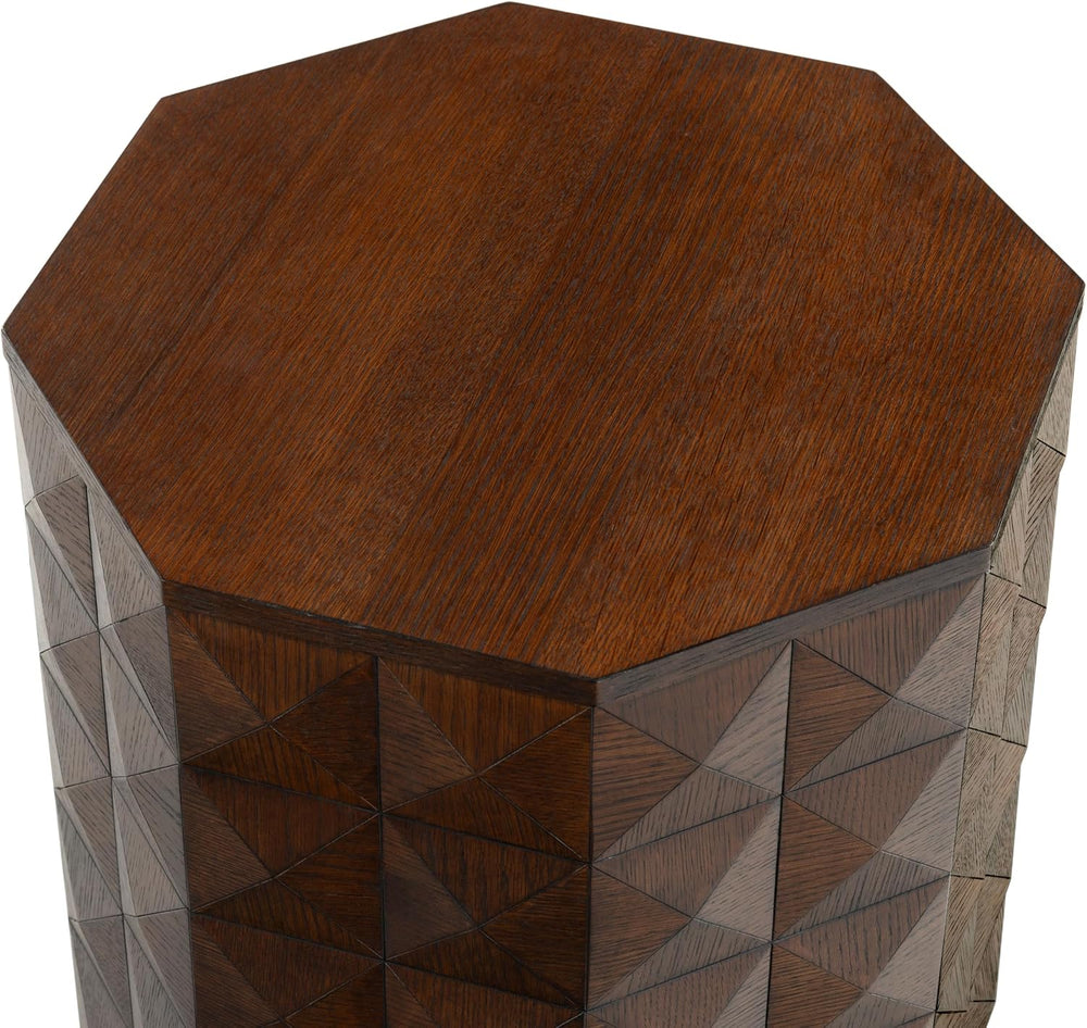 SAFAVIEH Couture Collection - Patty Walnut Accent Table, Octagonal Side Table...
