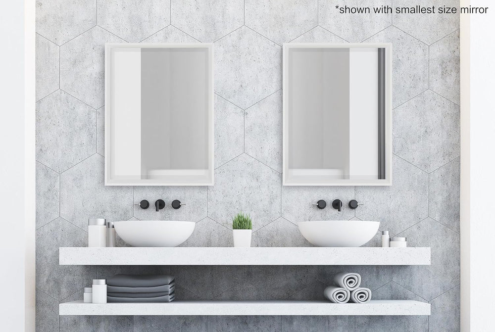 Kate and Laurel Calter Modern Decorative Framed Beveled Wall Mirror, 24 x 30,...