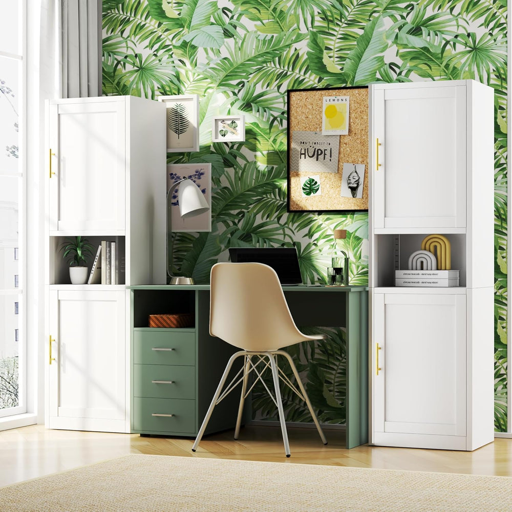 67" Tall Pantry Cabinet, Kitchen Pantry Storage Cabinet with Doors and S...