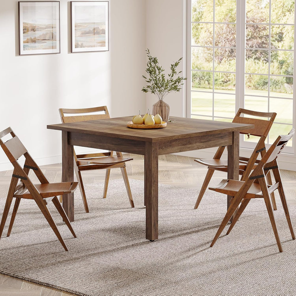 Tribesigns Wood Dining Table Modern Kitchen Table for Dining Room Living Room...