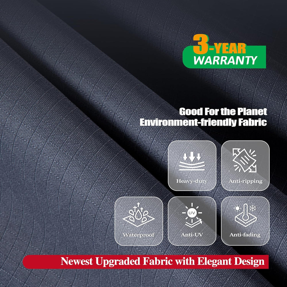 F&J Outdoors Patio Chaise Lounge Covers, 2-Pack, 79"L x 30"W x ...