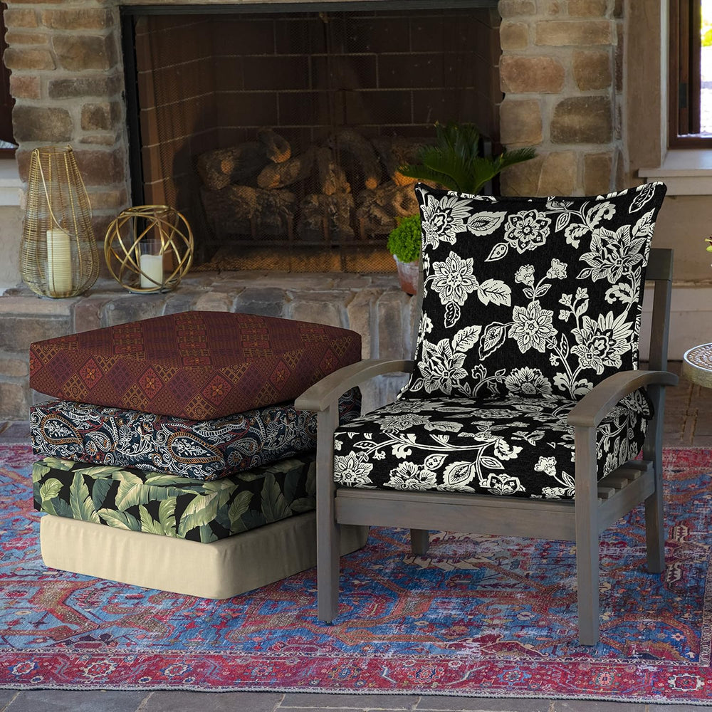 Arden Selections Outdoor Deep Seat Cushion Set, 22 x 24, Water Repellent, Fad...