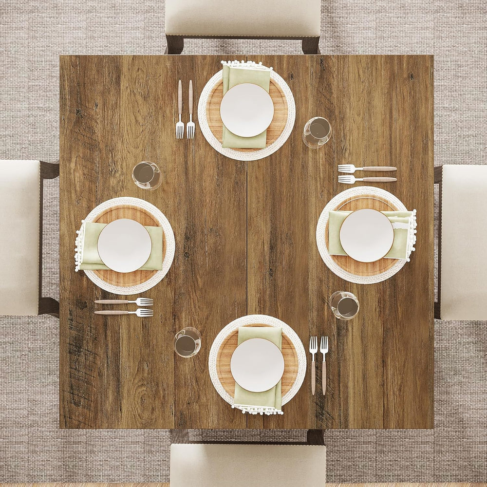 Tribesigns 31.5" Square Dining Table for 4, Farmhouse Kitchen Table with...