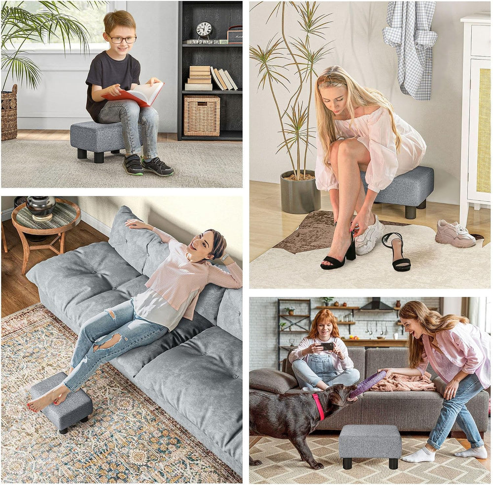 Designer Style Rectangular Footrest Ottoman