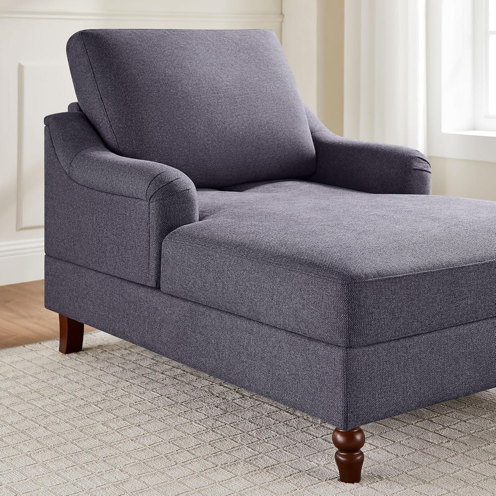 VANOMi Chaise Lounge Chair Indoor with Adjustable Backrest, Upholstered Sofa ...