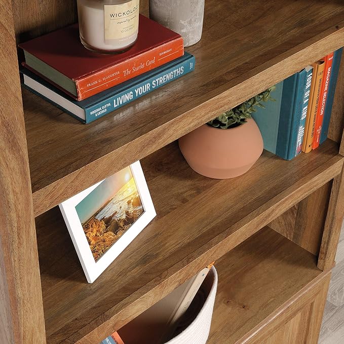 Sauder Miscellaneous Storage Transitional 3-Shelf 2-Door Bookcase/ Book shelf...
