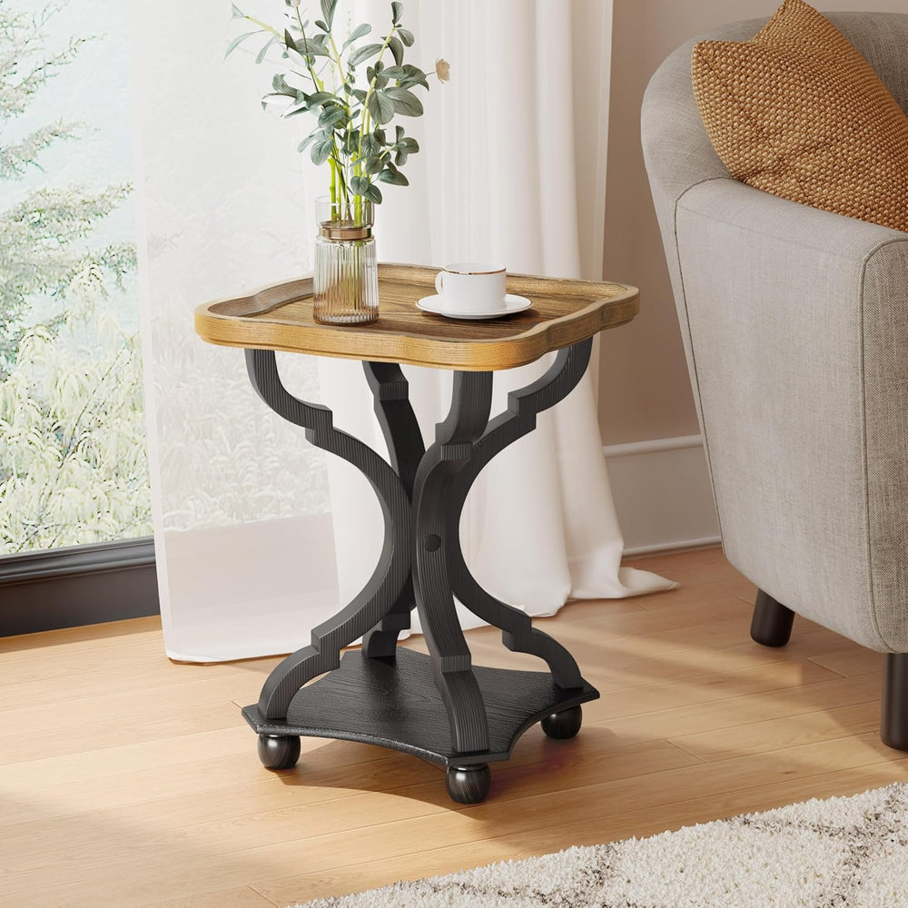 Christopher Knight Home Eudora 25" Small End Table, Hourglass Design Acc...