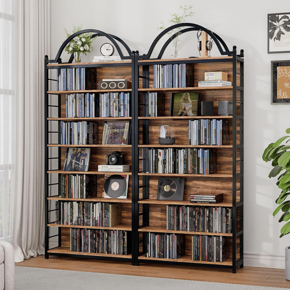CD Storage Rack Holds 400+ CDs, 8-Tier CD DVD Storage Tower Organizer, Large ...