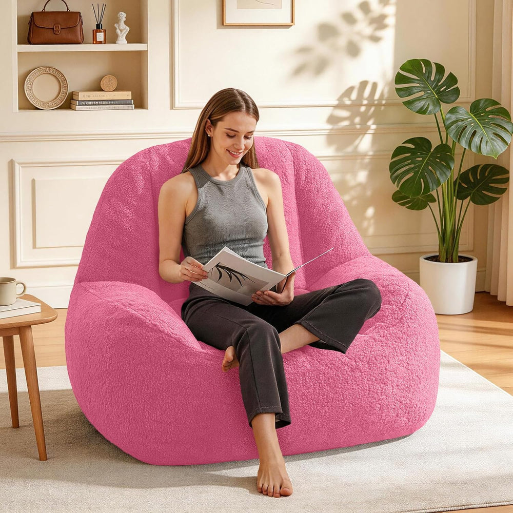 Homguava Bean Bag Chairs for Adults,Giant Beanbag Couch Adult Bean Bag Chair ...
