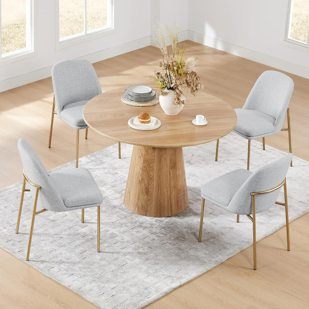 CHITA Modern Dining Chairs Set of 4, Upholstered Dining Chair, Light Gray | F...