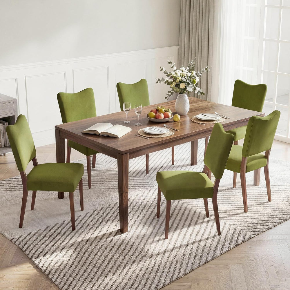 KISLOT Upholstered Dining Chairs Set of 4, Modern Velvet Kitchen Chairs with ...