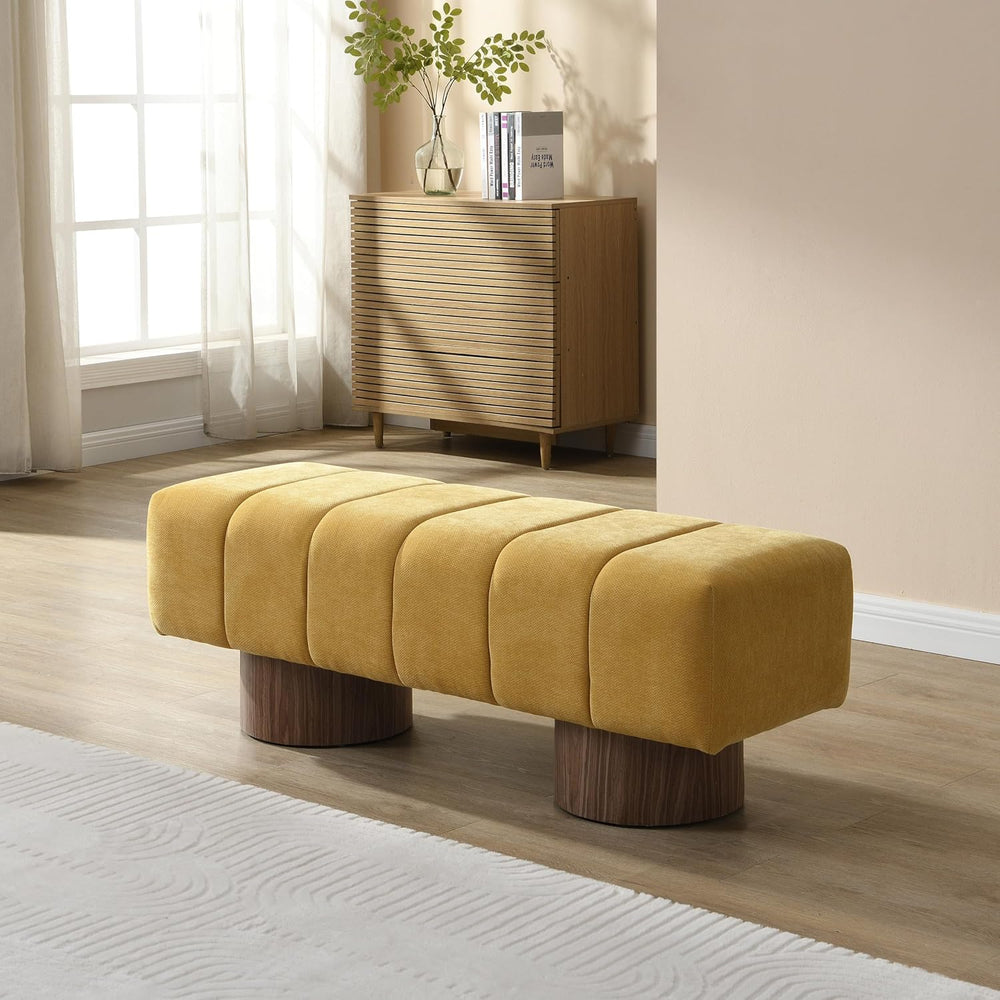 Christopher Knight Home Manila 50" Chenille Fabric Dining Bench for 2 Pe...