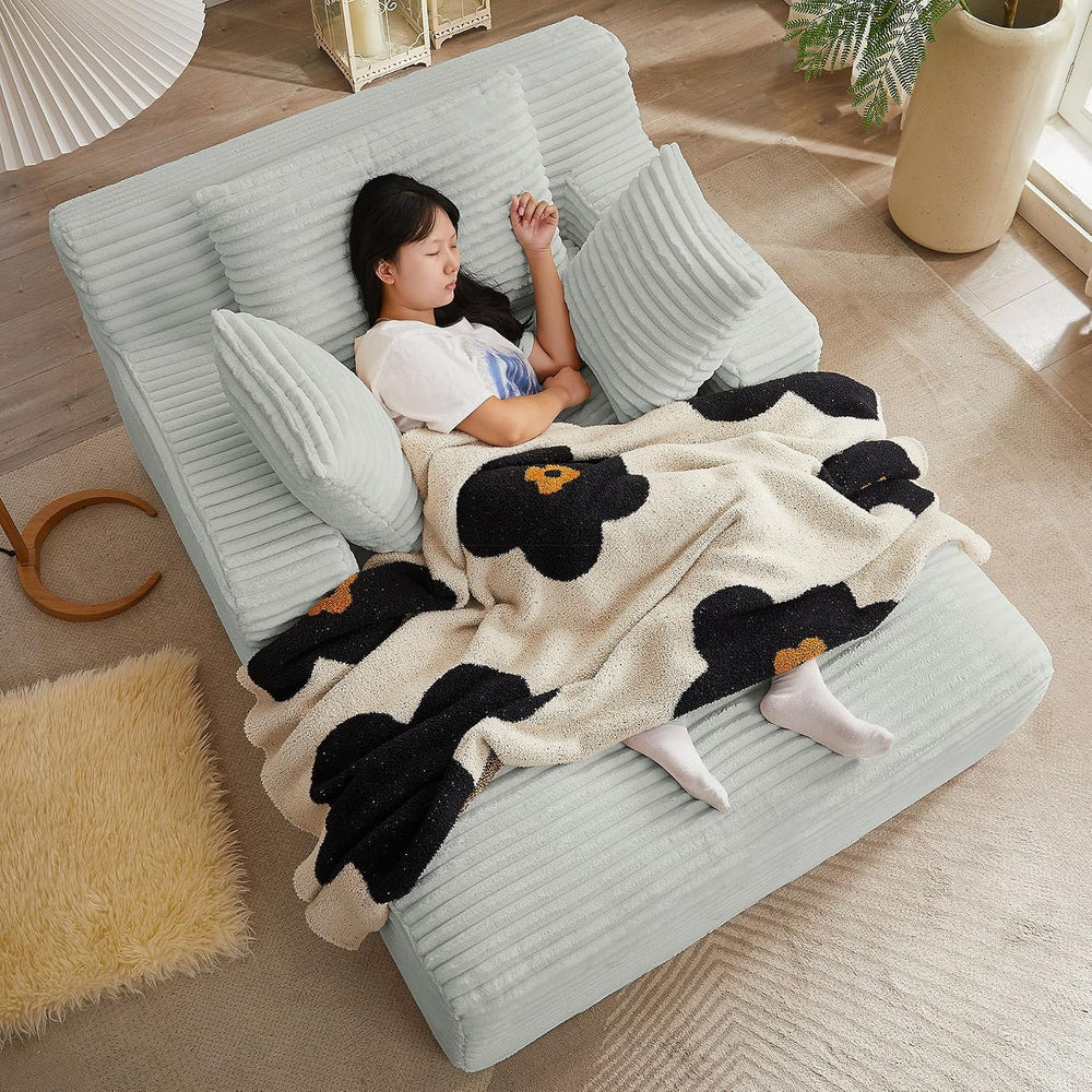 HRVEOCEI 67" Chaise Lounge Indoor, Oversized Chaise Lounge Chair with 3 ...