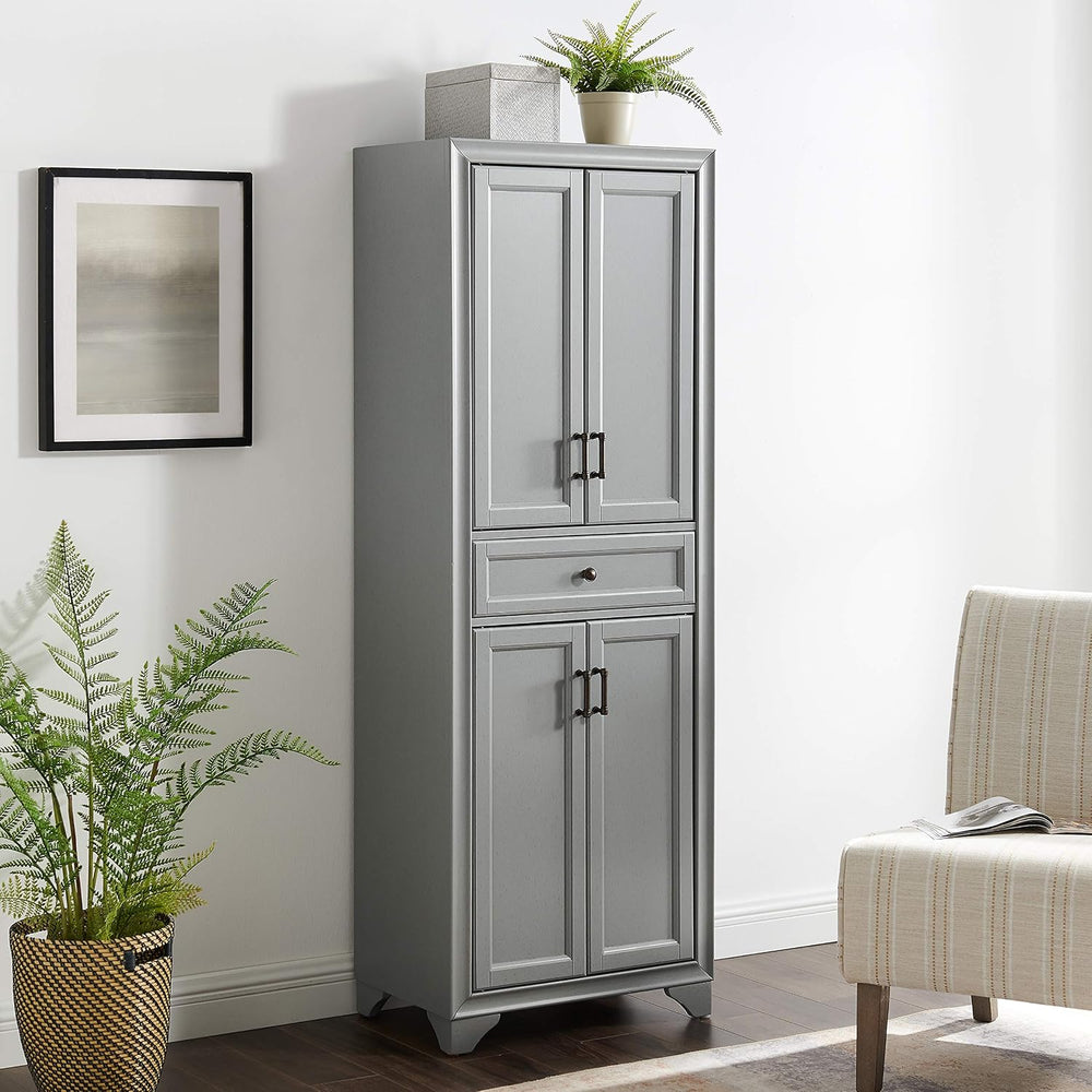 Crosley Furniture Tara Pantry Storage Cabinet with Shelves, Kitchen, Dining, ...