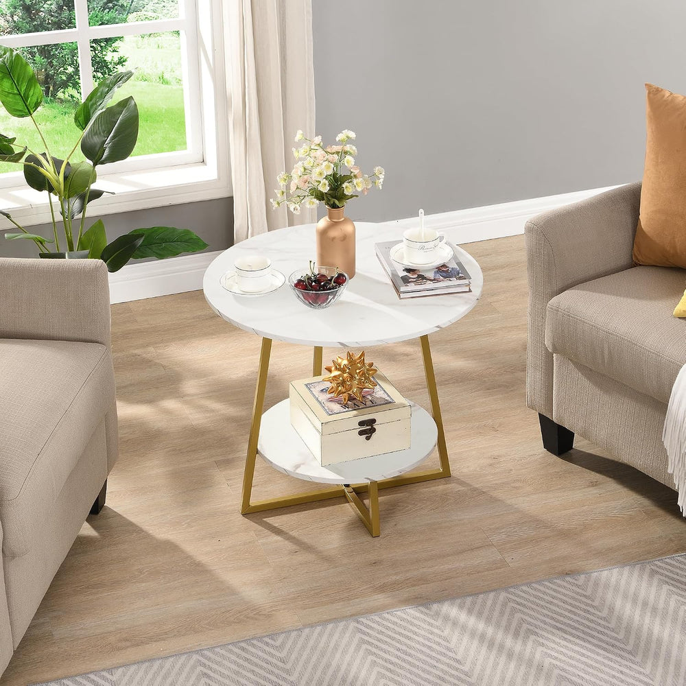 D&H FURNIMMT 20" Living Room Side Table Set of 2 for Small Spaces, 2...