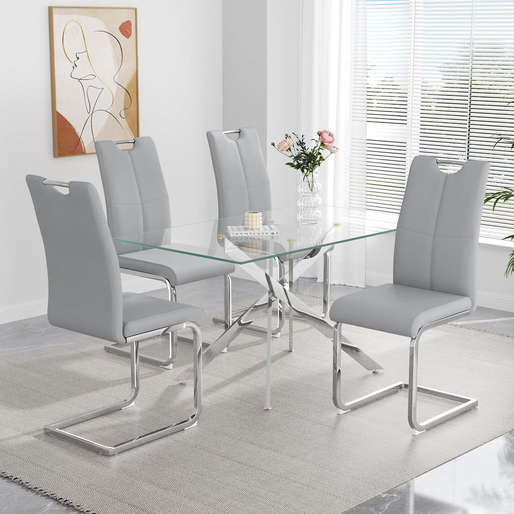 yeag Modern Dining Chairs Set of 4, High Back Kitchen and Kitchen Room Chairs...