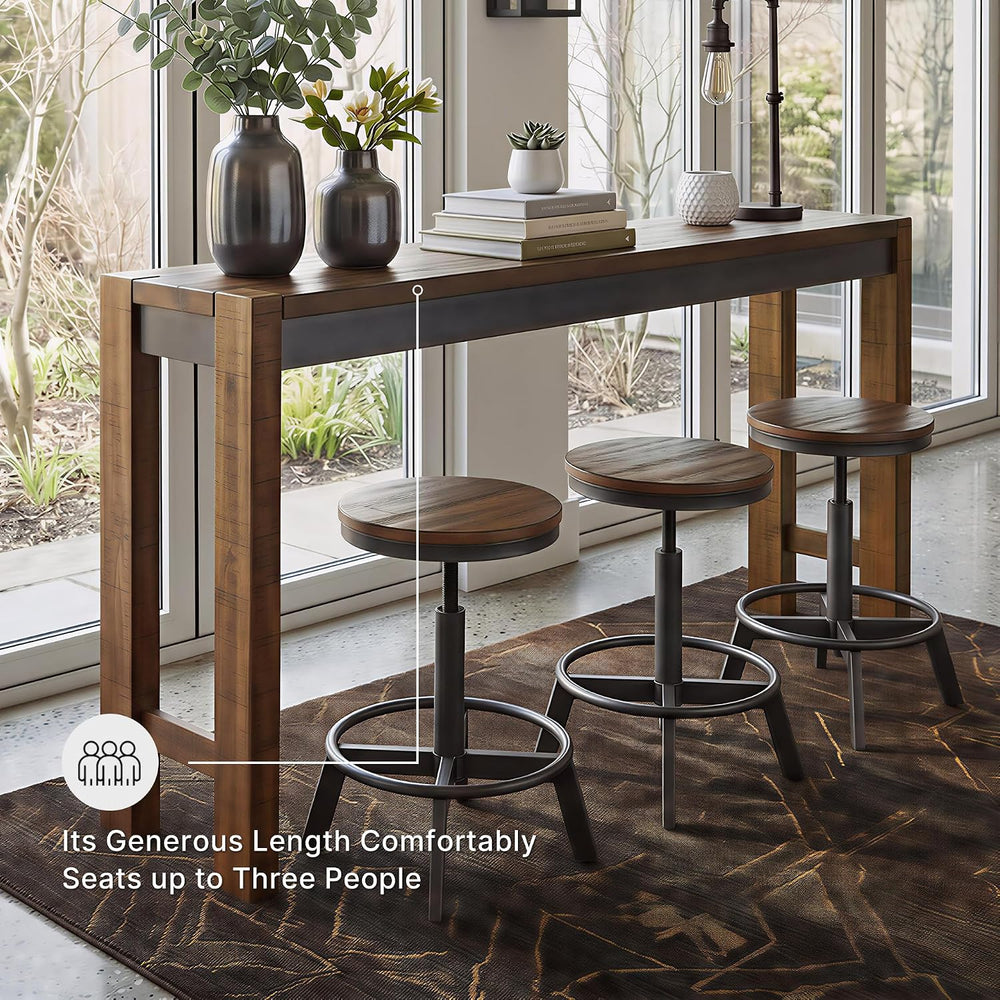 Signature Design by Ashley Counter Height Dining Table, 72-in Behind Couch