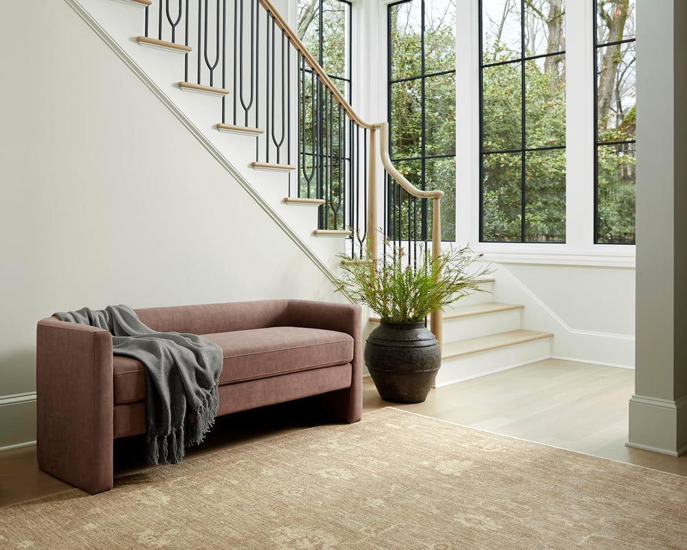 Livabliss Maryann Modern Bench, 24" H x 60" W x 23" D, Clear