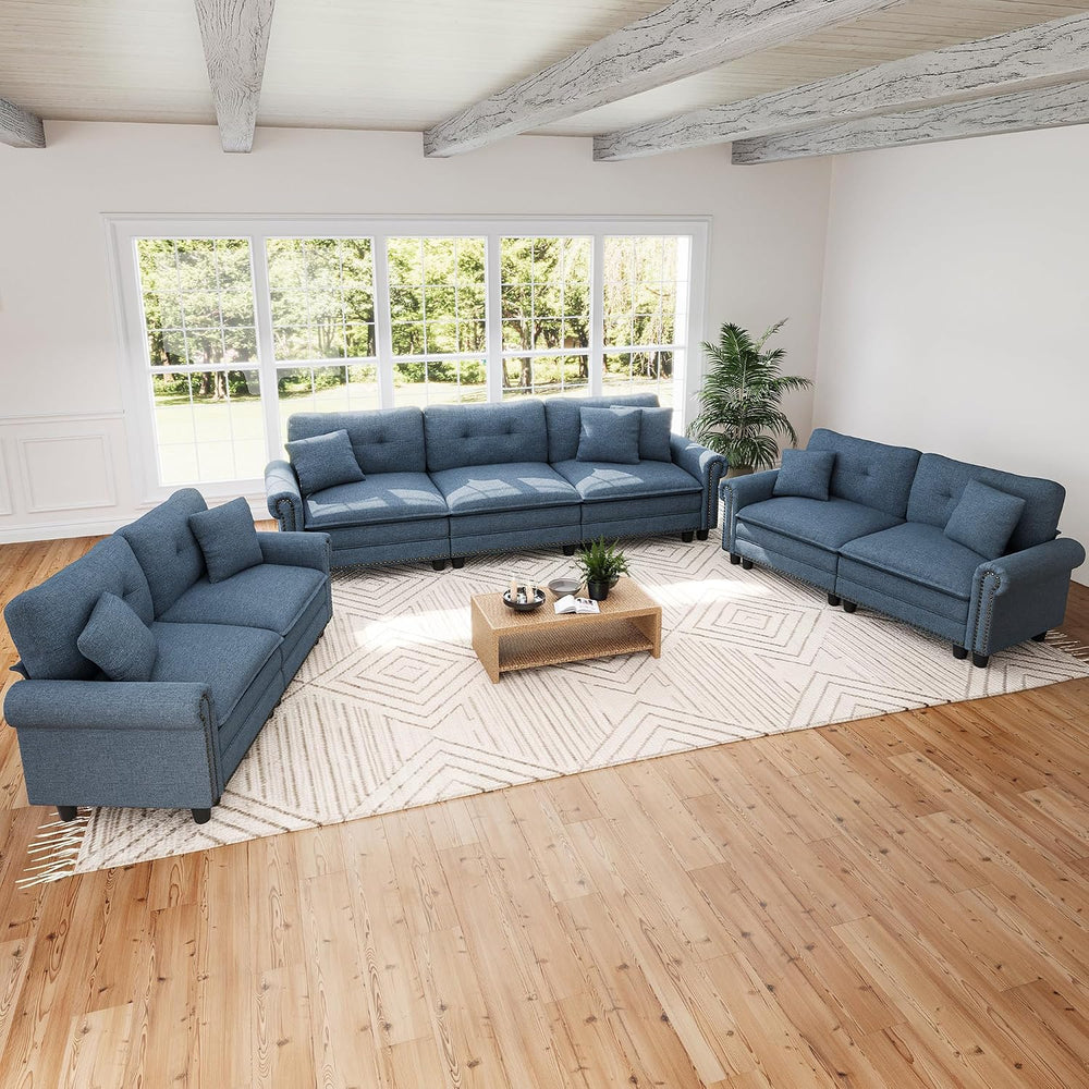 SUNSHINE VALLEY Modular Sectional Sofa and Loveseat Set Living Room 3-Piece |...