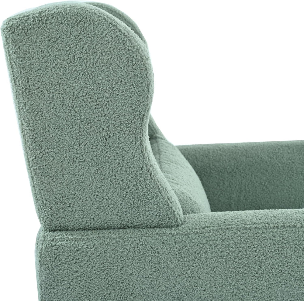 Accent Chair, Comfy Upholstered Living Room Chairs with High Tufted Backrest ...