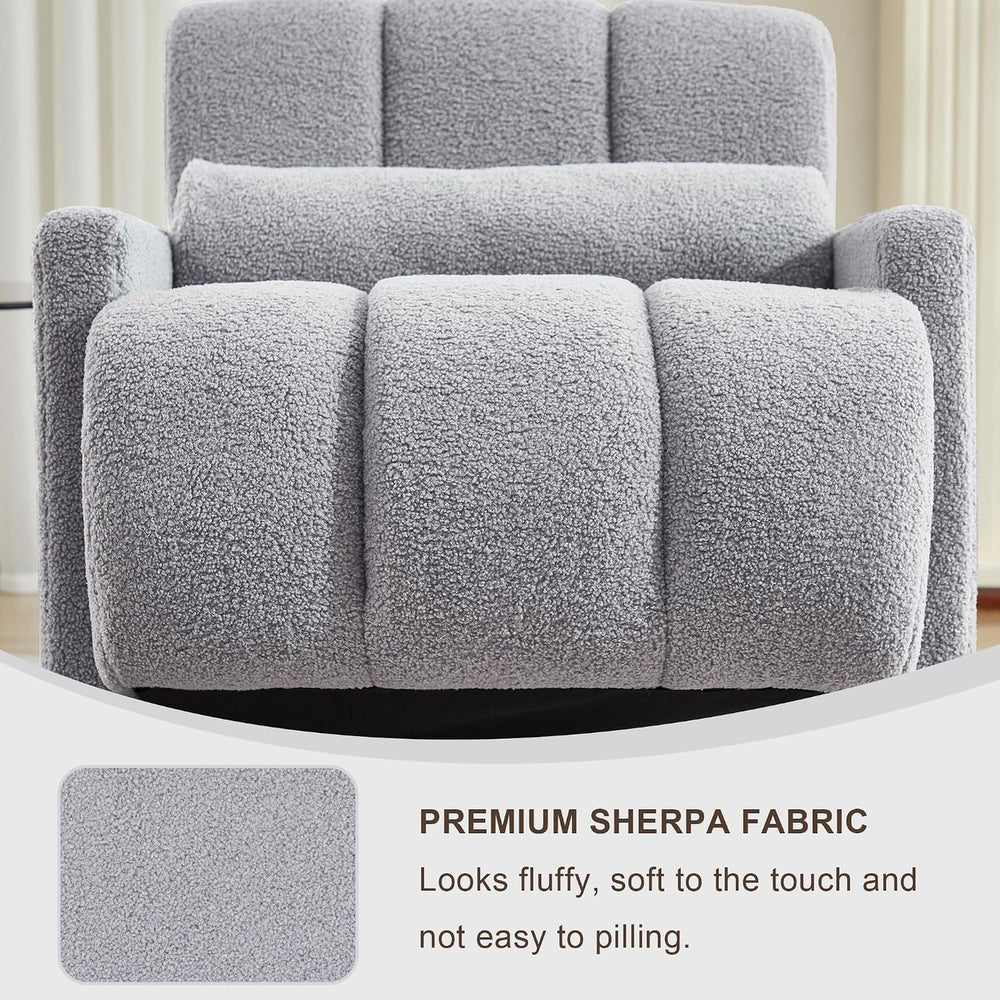 LOULENS Accent Chair Set of 2, Modern Armchair for Living Room, Light Gray