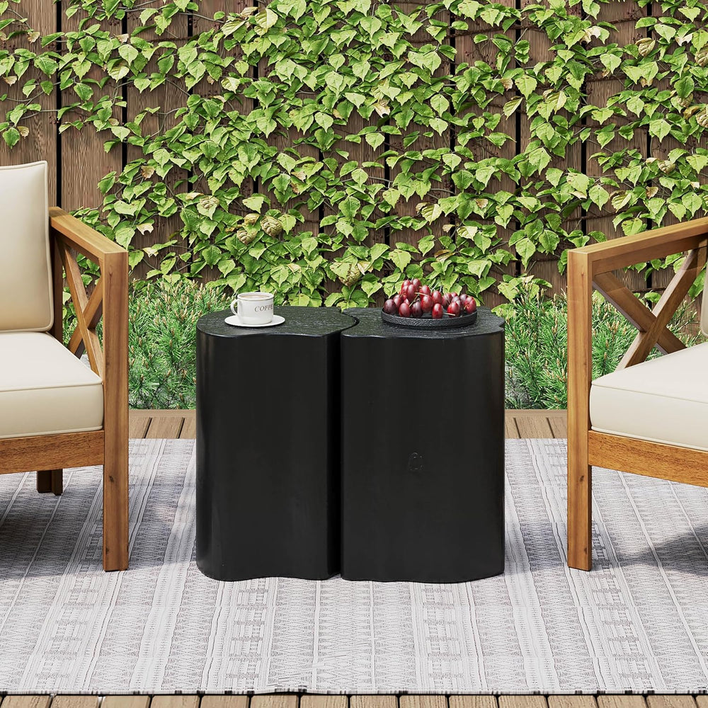 WILLIAMSPACE 24.8" Nesting Coffee Table Set of 2 for Living Room, Modern...