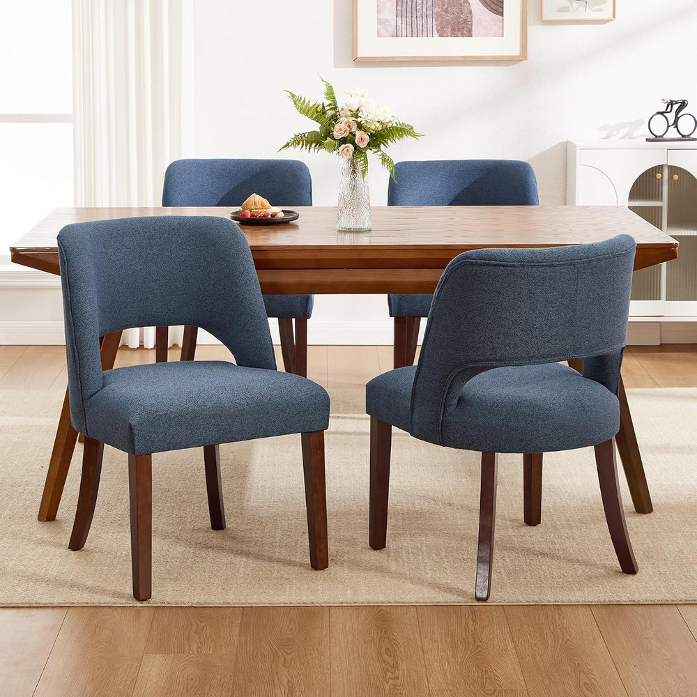 Dining Chairs Set of 6,Modern Dining Room Chairs with Thick Cushions,Upholste...