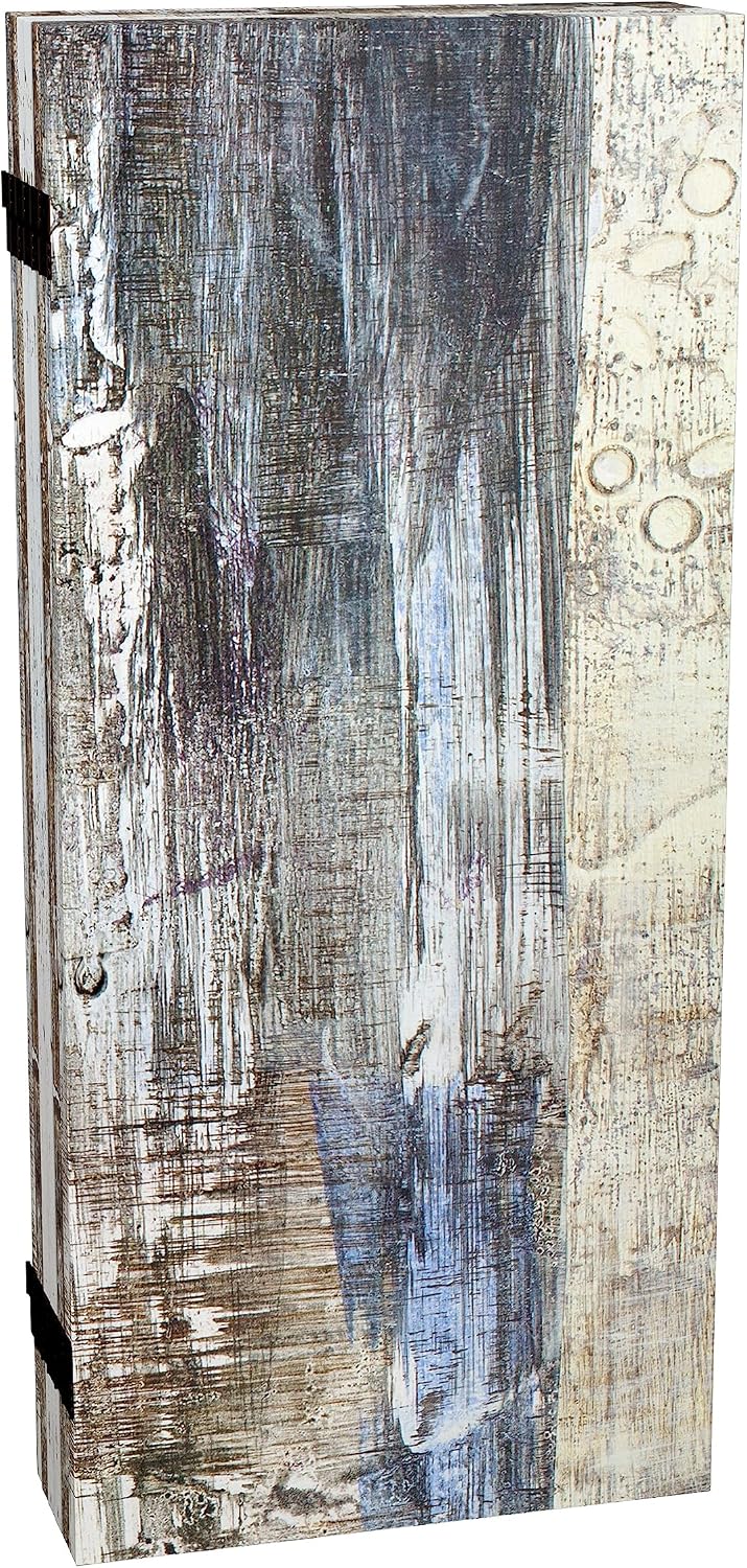 Red Lantern 3 ft. Short Double Sided Winter Woods Canvas Folding Screen 6 Pan...