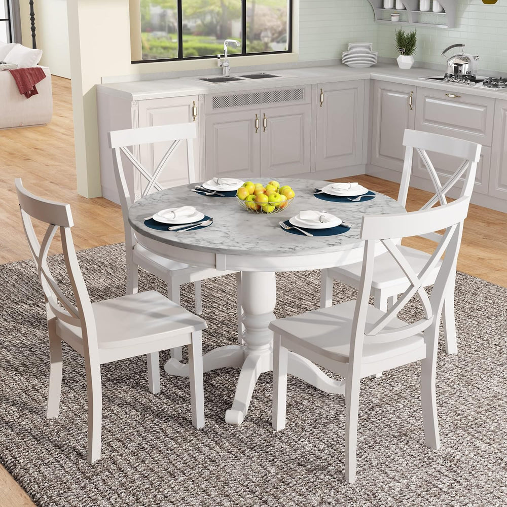 Harper & Bright Designs 5 Pieces Dining Table and Chairs Set for 4 Person...