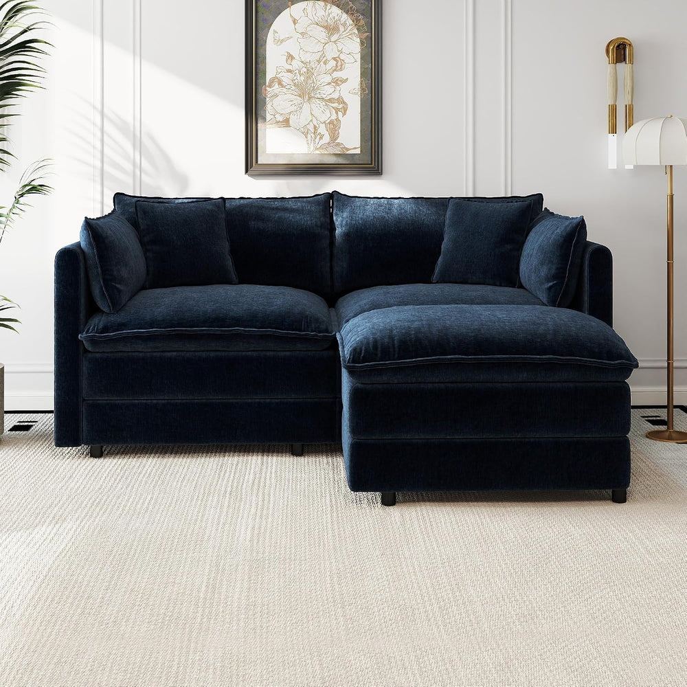 Aoowow Modular Sectional Sofa Modern Convertible Loveseat Couch,77.16 Inch De...