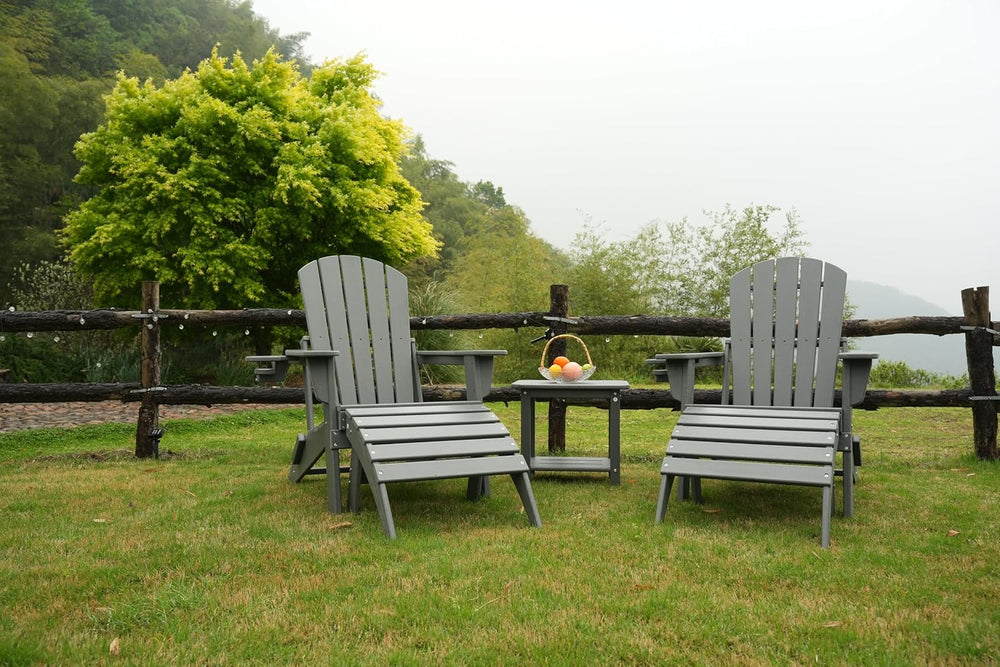 nevilywood HDPE Folding Ottoman - Adirondack Chair Footrest – Weather Resista...
