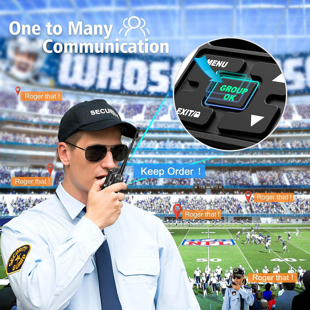2 Way Radio Walkie Talkie Long Range Handheld Radios Two Way,9 Packs