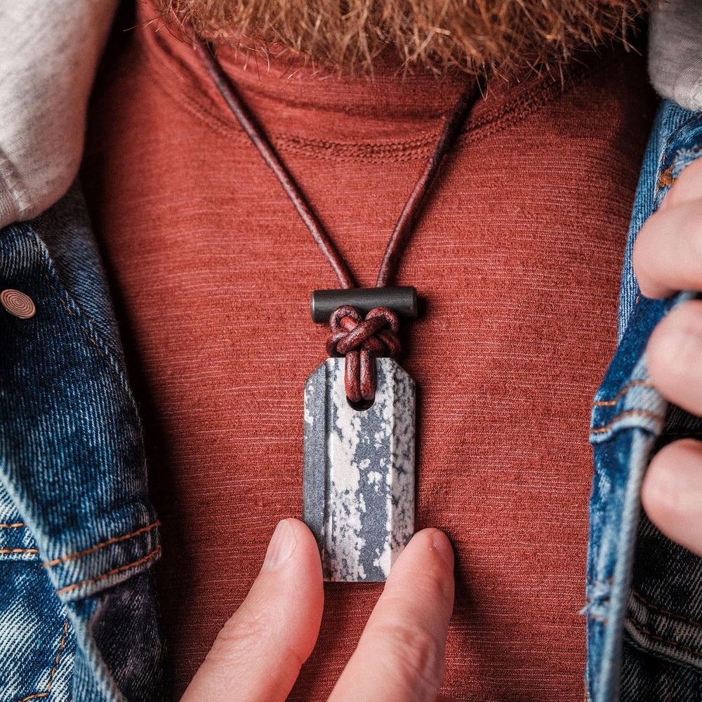 Wazoo Gear Viking Sparkโข Whetstone & Firestarter Necklace
