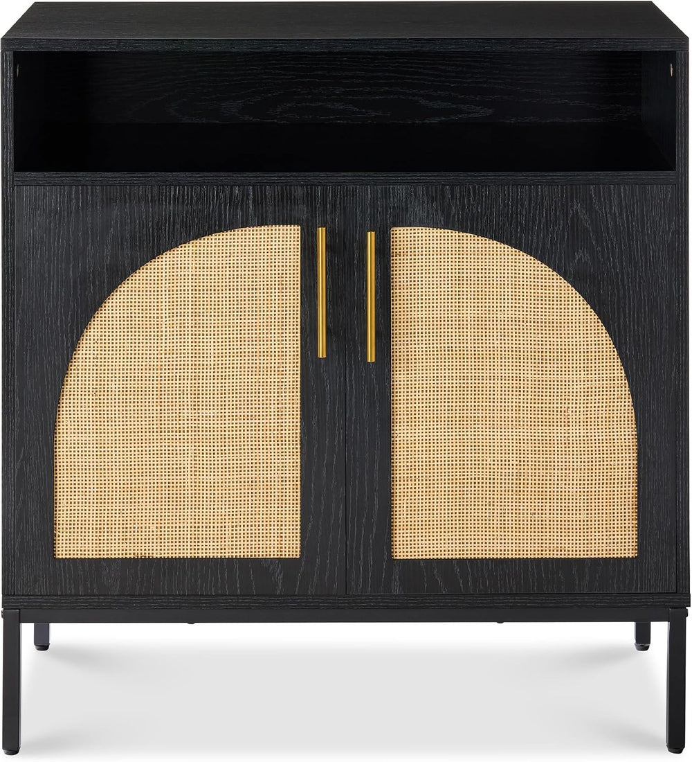 Best Choice Products Rattan Sideboard Buffet Cabinet, Entryway Table, Accent ...