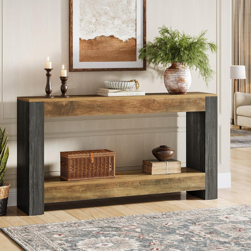 Tribesigns 63-Inch Long Console Table for Entryway, Farmhouse Wood Sofa Table...