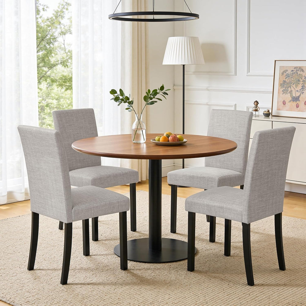 CHUN YI Upholstered Dining Chairs Set of 4, Fabric Dining Room Chairs with So...