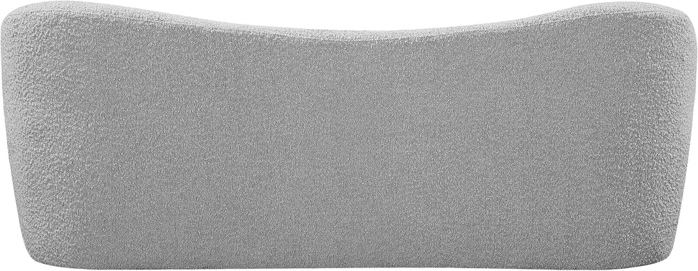 Meridian Furniture 119Grey Flair Collection Modern | Contemporary Boucle Fabr...