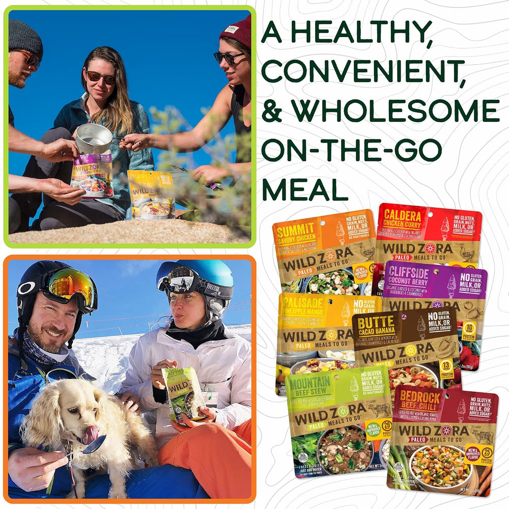 Wild Zora Paleo Freeze Dried Meals for Backpacking & Camping - Healthy Gl...