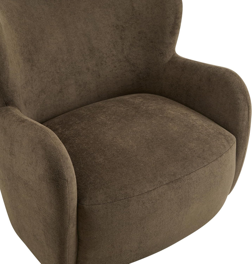 Christopher Knight Home Auden Wingback Accent Chair, Fabric Club Chair, Velve...