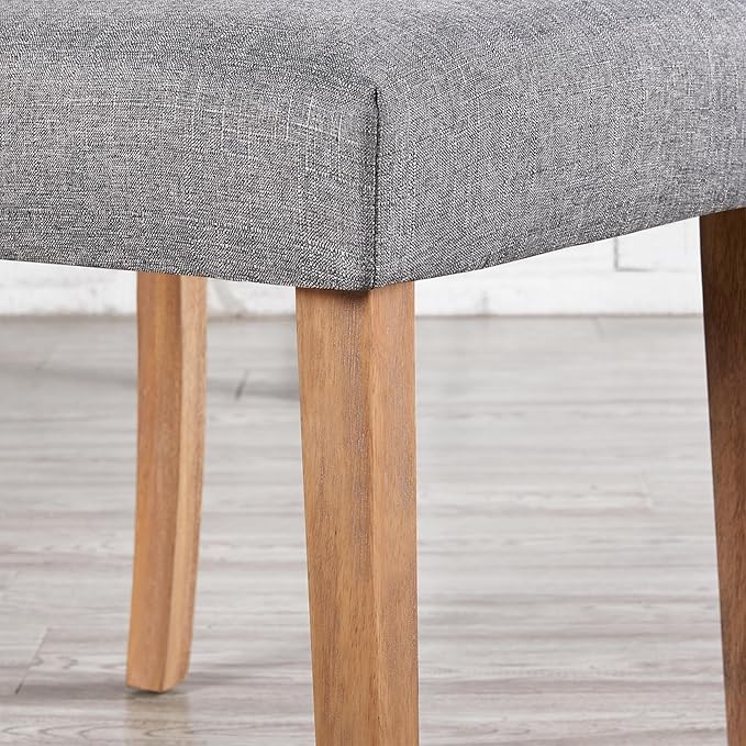 Yaheetech Dining Chairs Set of 2 Fabric Upholstered Dining Room Chairs with B...