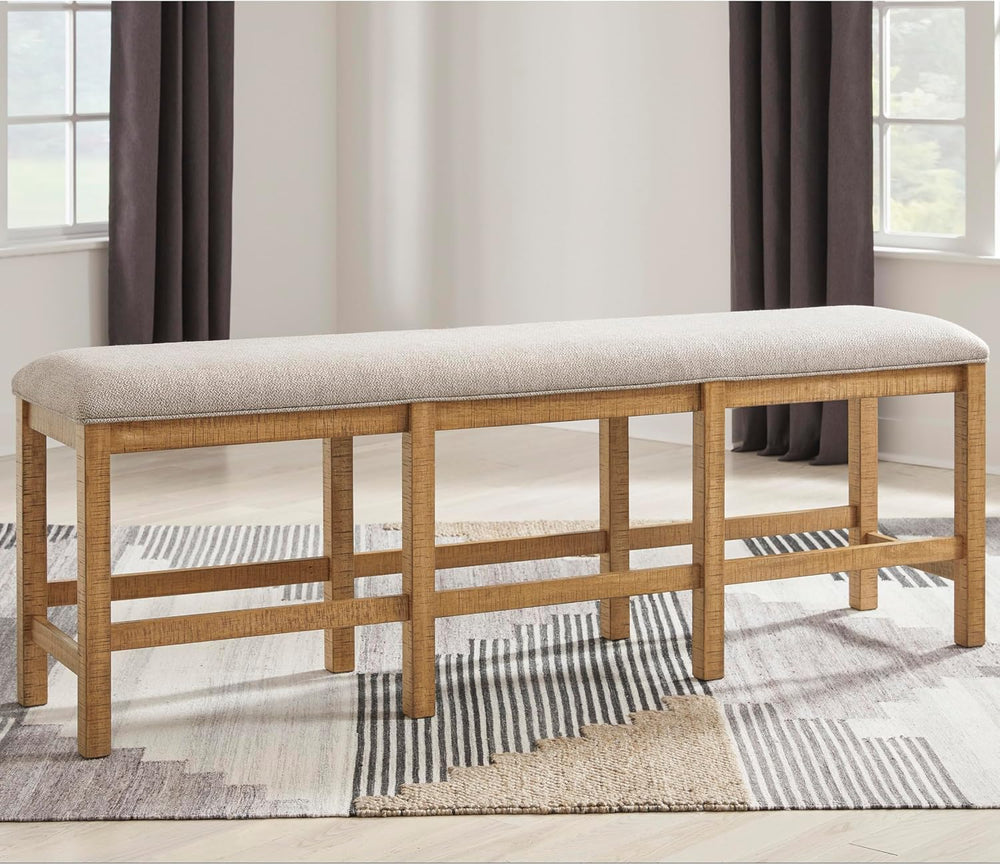 Signature Design by Ashley Havonplane Counter Height Dining Bench, 72" |...