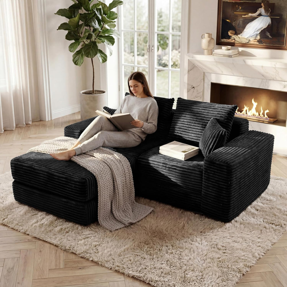 Cloud Modular Sectional Sofa, Comfy Couch with Non Slip Base, Modern L-Shaped...