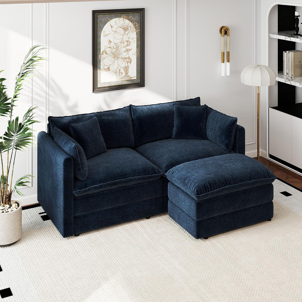 Aoowow Modular Sectional Sofa Modern Convertible Loveseat Couch,77.16 Inch De...