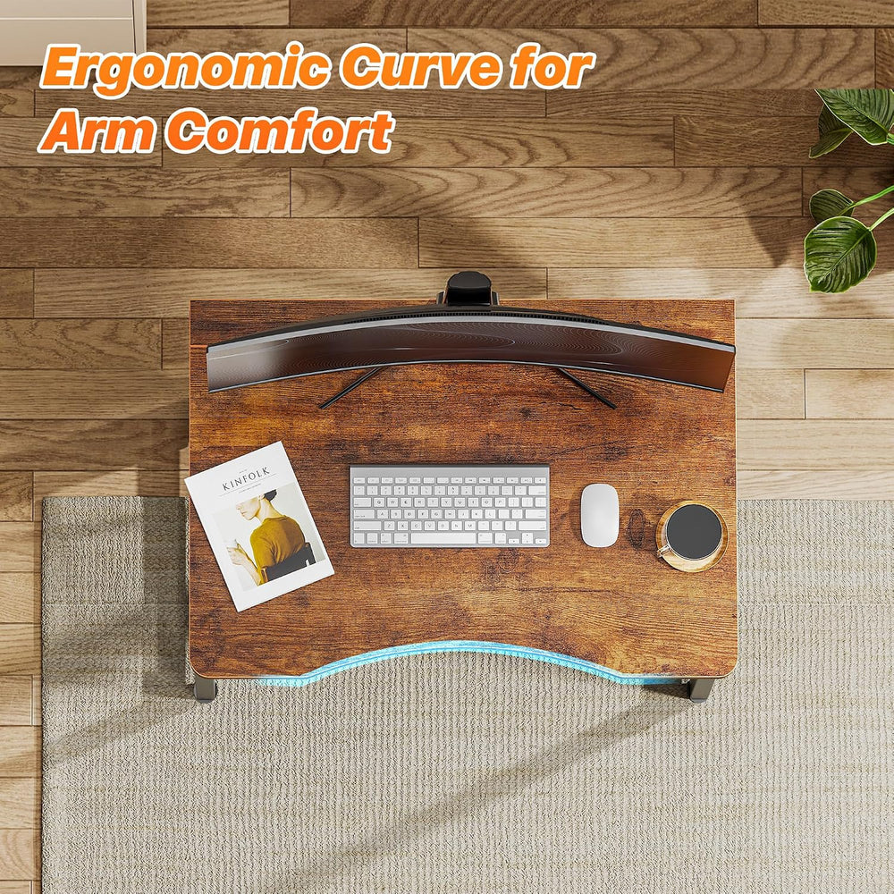 Huuger Folding Desk for Small Spaces, 23.6 Inch Foldable Computer Table
