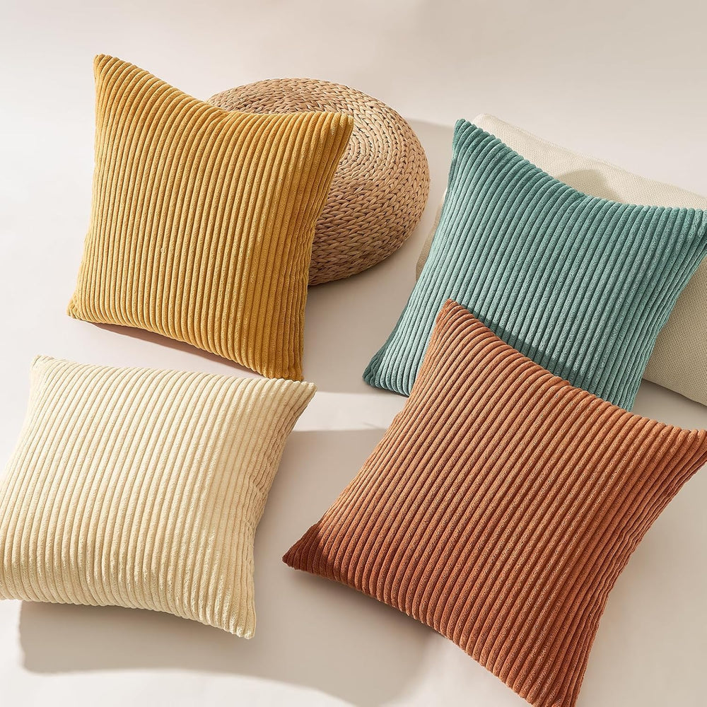 Topfinel Large Decorative Throw Pillow Covers, Soft Velvet Modern Double-Side...