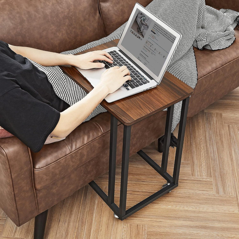 VASAGLE C Shape End Table for Couch or Sofa, Industrial Small Side Table | TV...