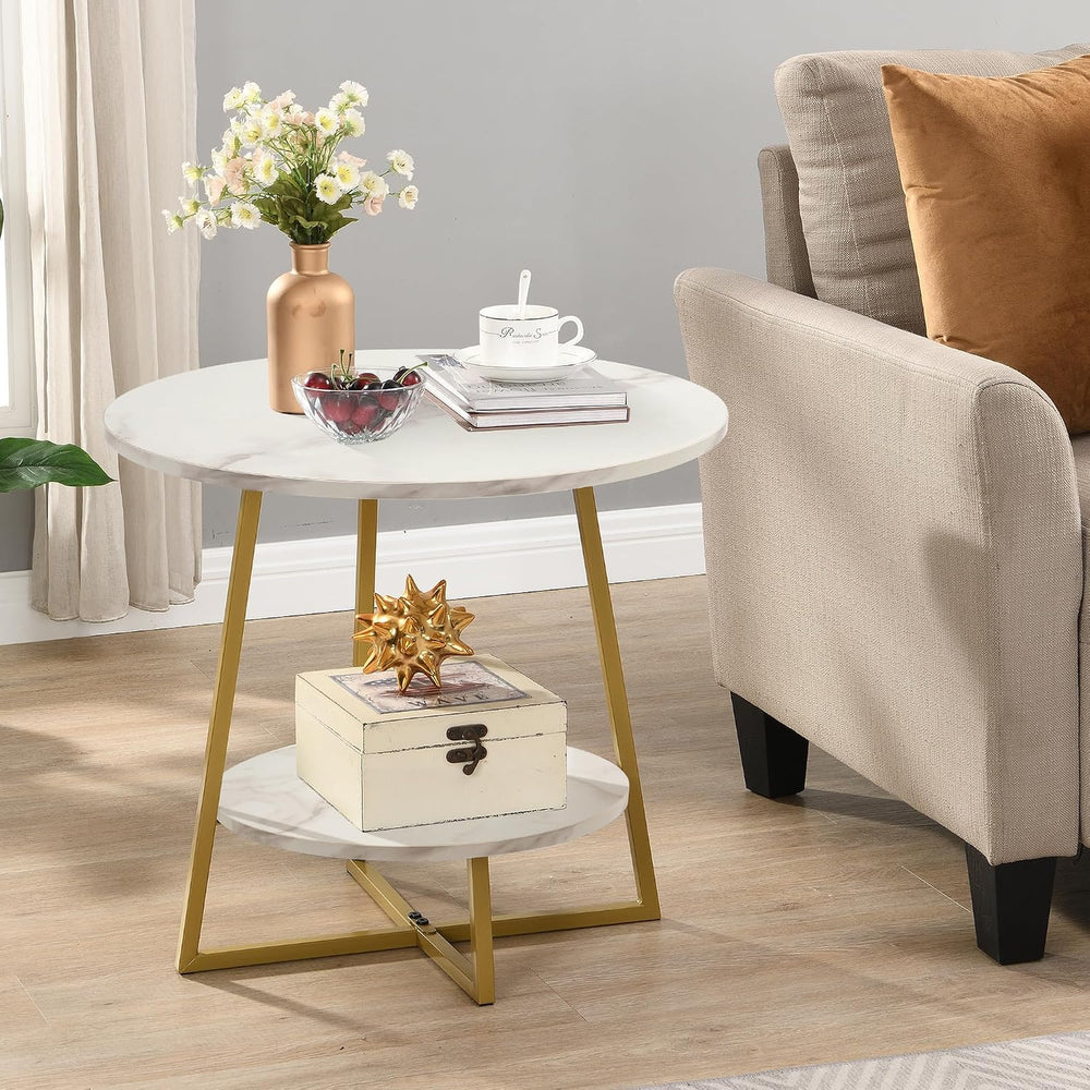 D&H FURNIMMT 20" Living Room Side Table Set of 2 for Small Spaces, 2...