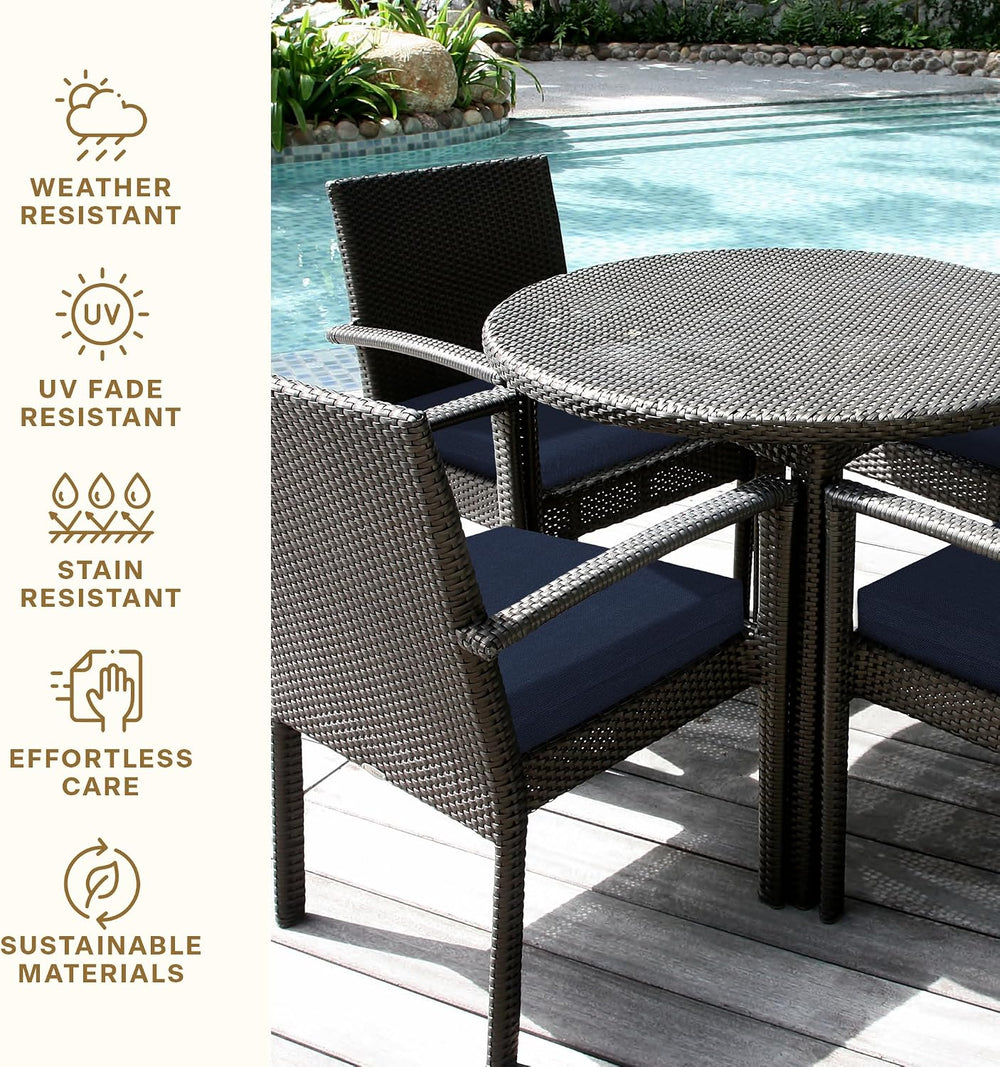 Honeycomb Outdoor Heritage Set of 2 Seat Pads for Patio Furniture, 20 x 20